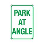 Park At Angle Sign 12"x18"